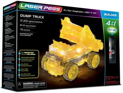Laser Pegs Świecące Klocki 4W1 Dump Truck Wywrotka 76El. 41014