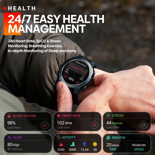 Smartwatch Zeblaze Stratos czerwony na Arena.pl