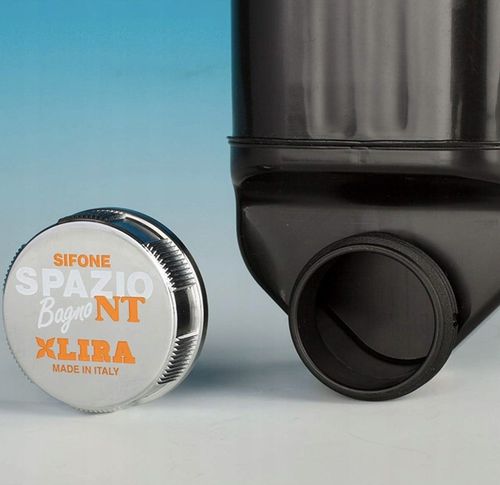 Ukryty syfon umywalkowy Lira oszczędzający miejsce fi32- 40 czarny na Arena.pl