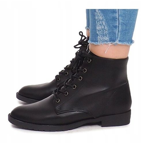 Sznurowane Botki H7186 Czarny r.36 na Arena.pl