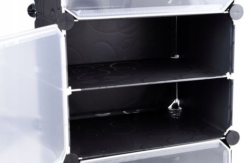 SZAFKA NA BUTY OBUWIE CZARNA MODUŁOWA REGAŁ STOJAK PÓŁKI ORGANIZER na Arena.pl