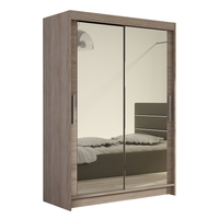 Szafa przesuwna Miami VII z lustrem 120cm - pojemna garderoba - TRUFLA
