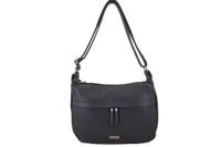 Pojemna torebka na ramię z kieszenią - Szara ciemna