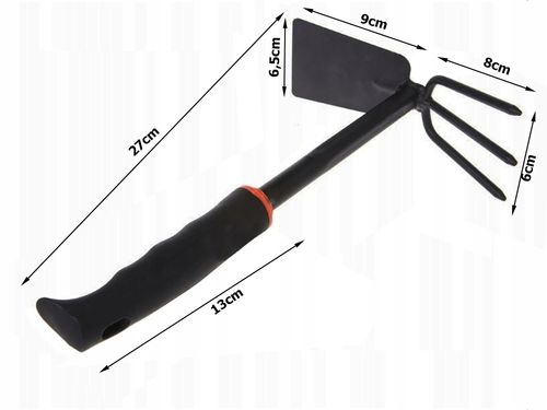 Motyka ogrodowa dwustronna dziabka pazurki ręczna do roślin na Arena.pl