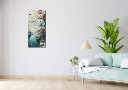 Obraz 40x90cm Zimowy Brzask Ptaków na Arena.pl