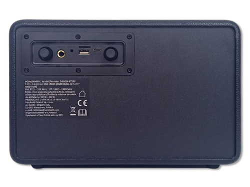 Przenośny głośnik RETRO 30W +10W - Radio FM, BT na Arena.pl