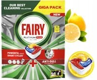 fairy kapsułki do zmywarki platinum plus all in one lemon 71 szt.