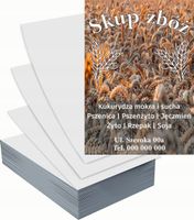 Ulotki A6 reklamowe firmowe 100 szt projekt w cenie różne wzory SKUP ZBOŻA