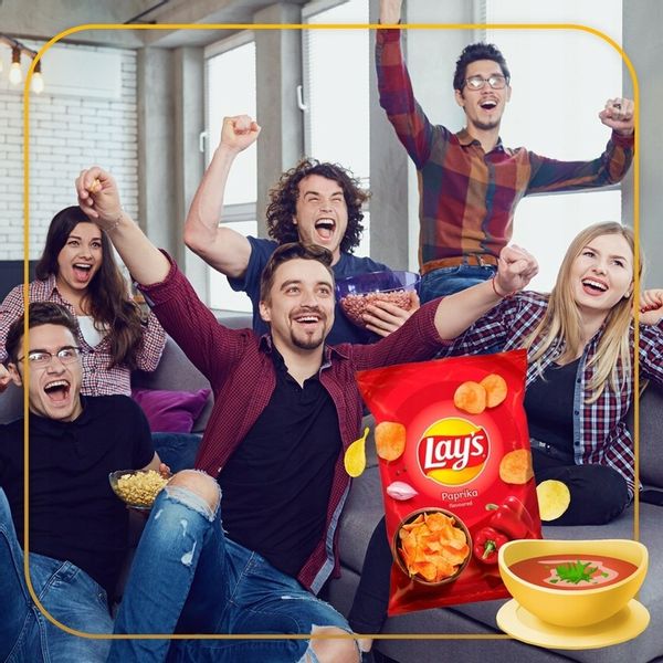 Pakiet 3szt LAYS Chipsy Papryka 130g zdjęcie 4