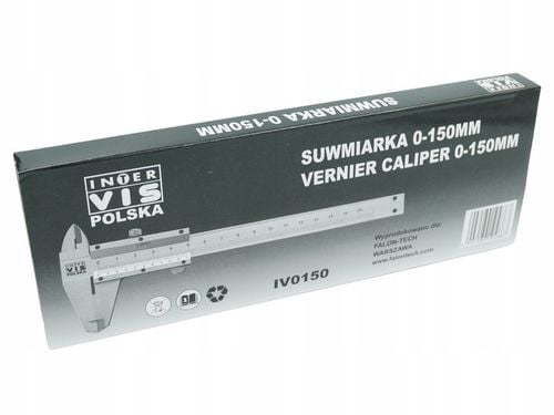 SUWMIARKA NONIUSZOWA ANALOGOWA 150 / 0,02 mm INTER-VIS L150 - IV0150 + na Arena.pl