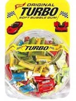 Gumy do żucia Turbo z obrazkami 300 szt