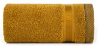 Ręcznik frotte z bordiurą ABBIE 100X150 ciemnożółty