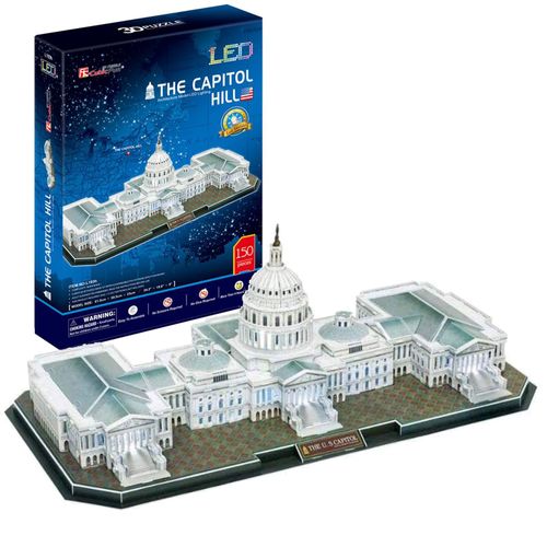 CUBICFUN Puzzle 3D Led Kapitol 150el. na Arena.pl