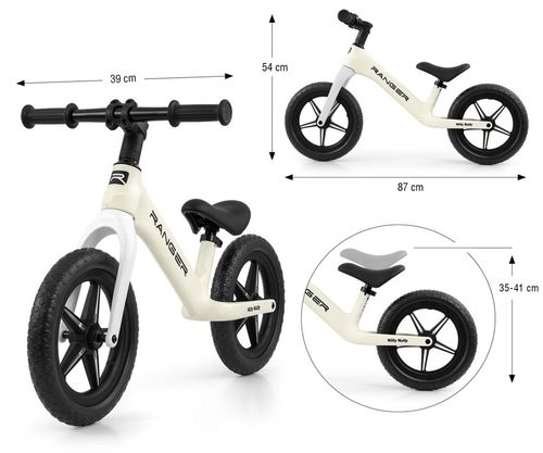 Milly Mally Rowerek Biegowy Ranger Flash White na Arena.pl