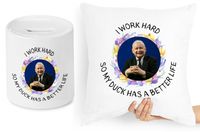 Jarosław Kaczyński Zestaw Poduszka + Skarbonka Z Nadrukiem Ze Zdjęciem