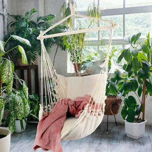 Hamak brazylijski beżowy z poduszką na Arena.pl