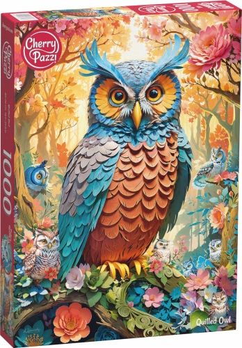 Puzzle 1000 CherryPazzi Quilled Owl 30776 zdjęcie 1