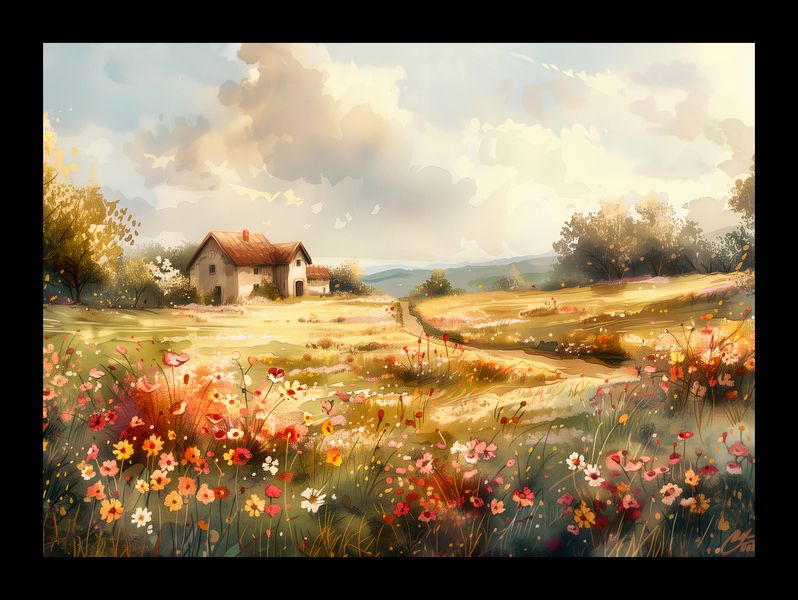 Plakat 18x13cm Sielski Domek zdjęcie 2