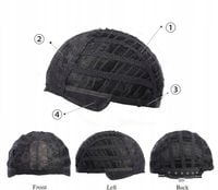 Peruka Damska Peruki Damskie Czarny Bob Włosy czarna z Grzywka 31cm
