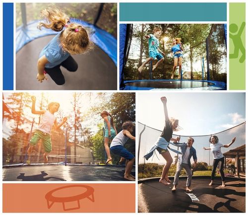 SIATKA DO TRAMPOLINY ZEWNĘTRZNA 8FT 244/250/252 na 6 SŁUPKÓW MOCNA OCHRONNA na Arena.pl