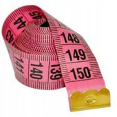 Miara Krawiecka w pudełku ETUI Metr Centymetr zwijany 150 cm Różowa