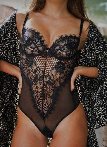 KORONKOWE BODY SEKSOWNA ZMYSŁOWA BIELIZNA DEKOLT na Arena.pl