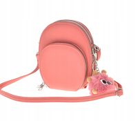 Maria C. torebka rowerówka portfel etui na telefon z brelokiem malina MC755