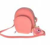 Maria C. torebka rowerówka portfel etui na telefon z brelokiem malina MC755