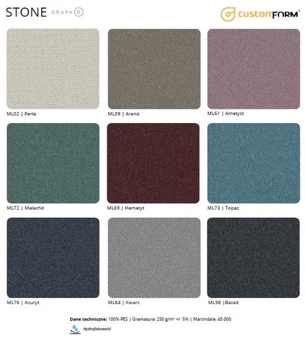 Pufa MODES - czerwony, podnóżek, stolik kawowy materiałowy na Arena.pl