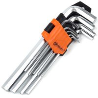 ZESTAW KLUCZY IMBUSOWYCH HEX KLUCZ IMBUSOWY IMBUS 1,5-10mm 9szt DŁUGIE