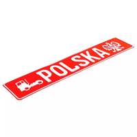 Tablica rejestracyjna indywidualna POLSKA truck