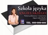 Wizytówki firmowe Foliowane 1000szt dużo różnych wzorów SZKOŁA JĘZYKOWA