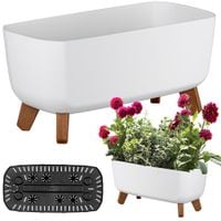 Doniczka Ogrodowa Osłonka Na Nóżkach Gracia Case Biały