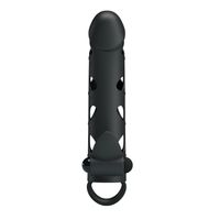 pretty love   vibrating penis sleeve with ball strap