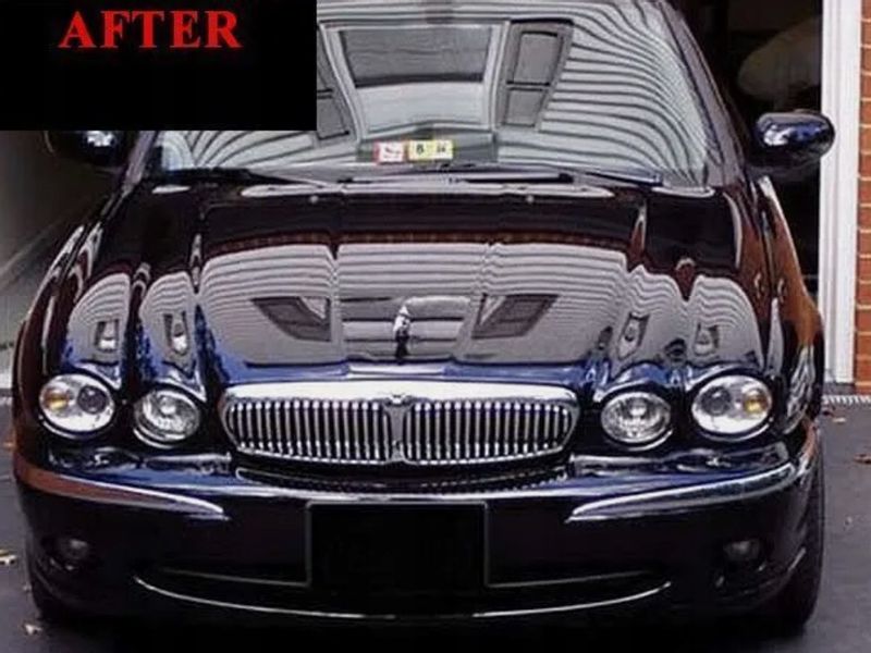 02-08 JAGUAR X-TYPE X TYPE- LIstwy chrom grill chromowan zdjęcie 3