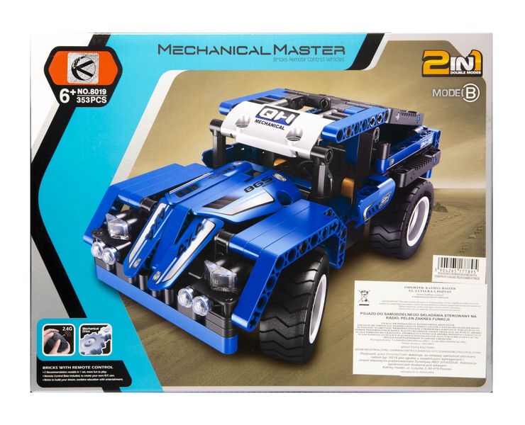 Klocki konstrukcyjne auto 2w1 sterowane zdjęcie 3