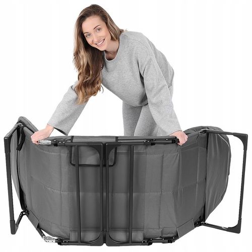 Leżak Solidne Składane Łóżko Turystyczne Kempingowe Regulowane Polowe 200cm na Arena.pl