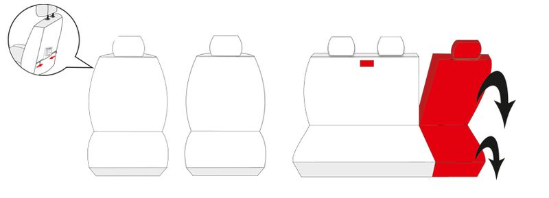 Seat Leon I 1999-2005 Pokrowce dopasowane na miarę zdjęcie 6