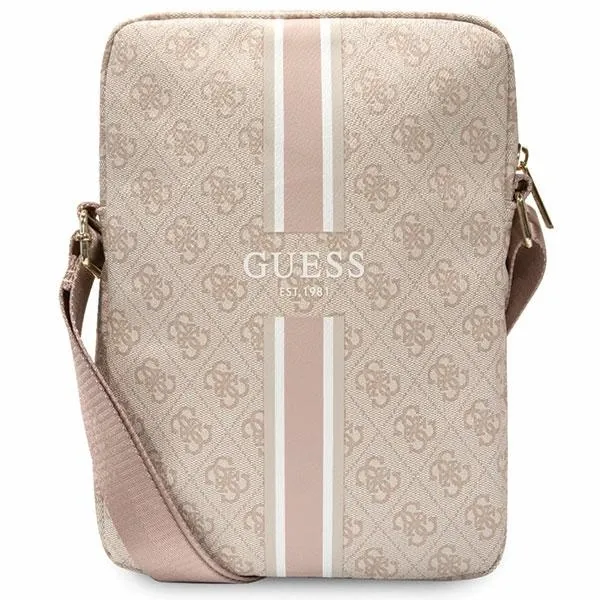 Torba Guess 4G Stripes na tablet 10" - różowa zdjęcie 1