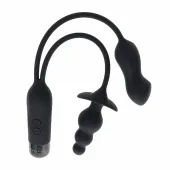 evolved novelties double my pleasure czarny system wibracyjny duo