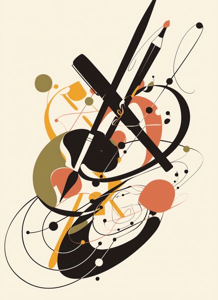 Plakat 40x55cm Abstrakcyjny Rapsod zdjęcie 1