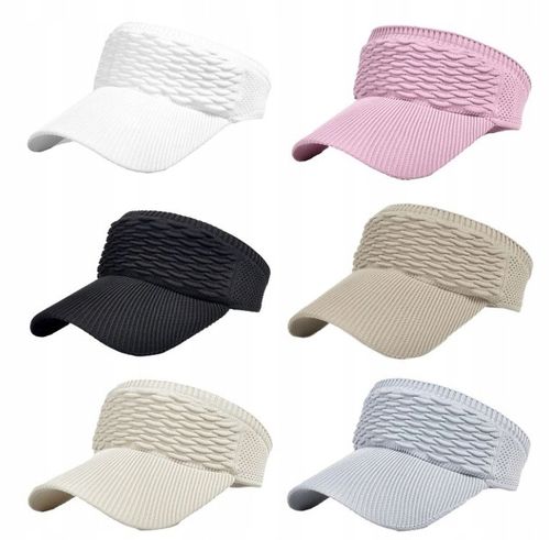 Czapka Z Daszkiem Damska Letnia Opaska Na Lato Plażę Uniwersalna Tenisowa na Arena.pl