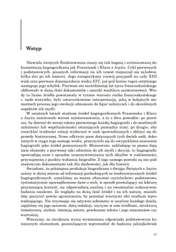 Wprowadzenie do źródeł franciszkańskich na Arena.pl