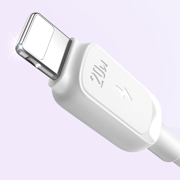 Kabel przewód do iPhone USB-C - Lightning 20W 1.2m biały zdjęcie 8