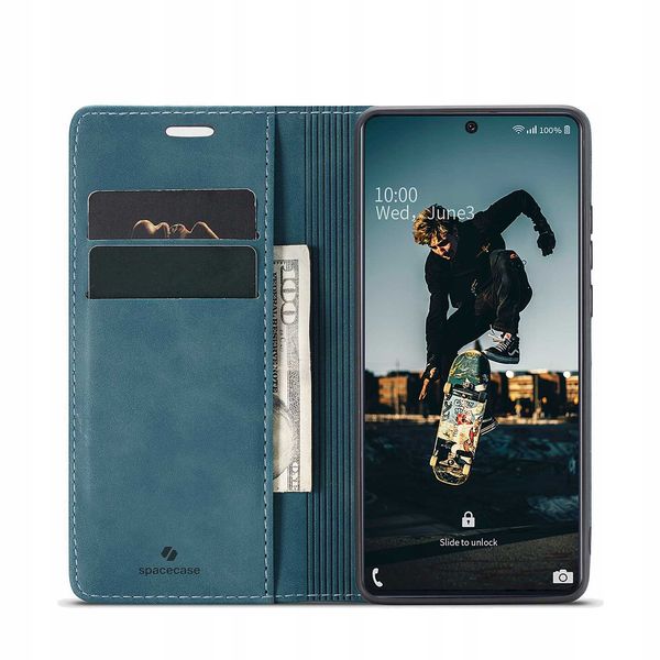 Spacecase Wallet Galaxy A71 Blue zdjęcie 15