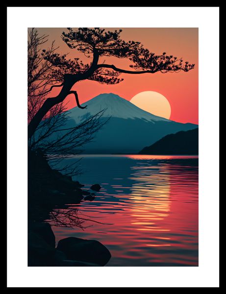 Plakat 25x35cm Góra Wieczorem zdjęcie 3