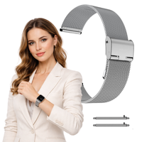 Pasek do Amazfit BIP 5 opaska bransoleta zegarek magnetyczny srebrny 22mm