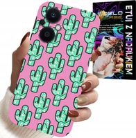 ETUI DO OPPO RENO7 LITE 5G - KAKTUSY, KAKTUS NA RÓŻOWYM TLE + FOLIA