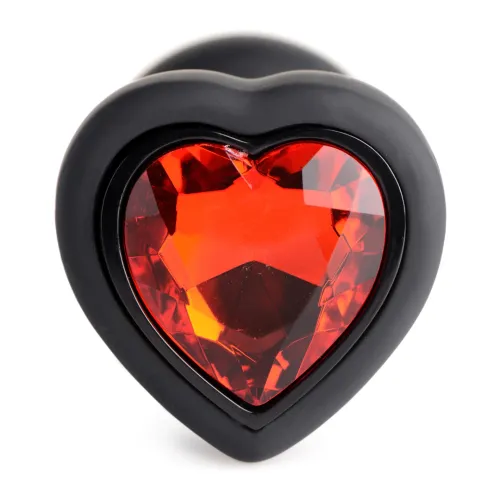 xr brands red heart gem mini silikonowy korek analny z pilotem led na Arena.pl