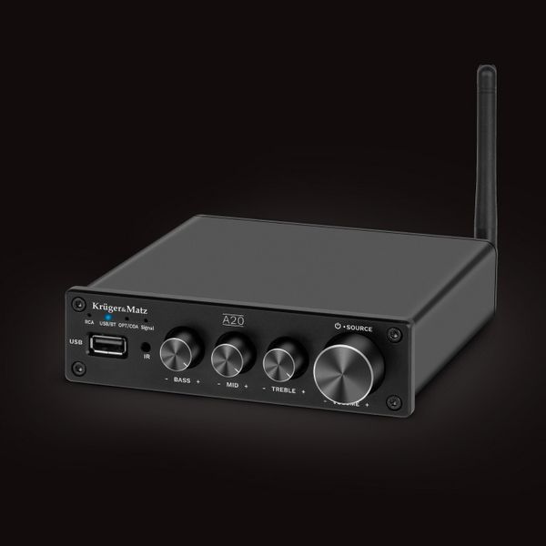 WZMACNIACZ Bluetooth A2DP stereo USB COAXIAL optyczne RCA 2x 100W antena zdjęcie 12